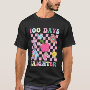 100 Tage heller Retro-Disco 100. Schultag T-Shirt
