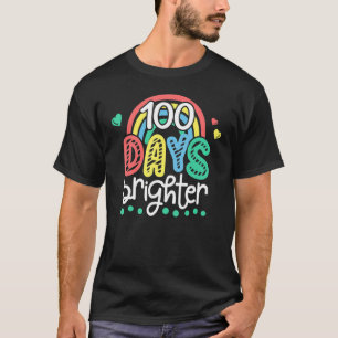 100 Tage hellere bunte Regenbogen 100. Tag der S T-Shirt