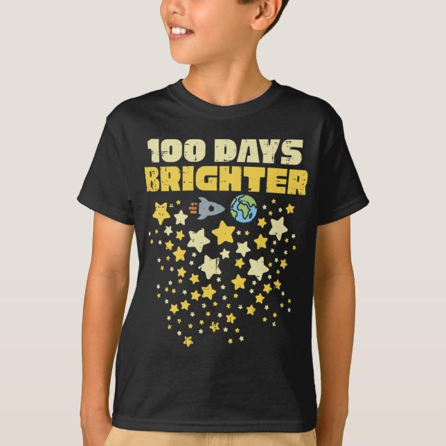 100 Tage Hellerer 100. Schulstern T-Shirt (Vorderseite)