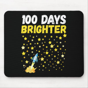 100 Tage Hellerer 100. Tag der Schulstars-Rakete Mousepad