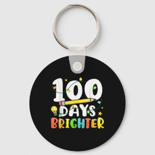 100 Tage Hellerer glücklicher 100. Schultag Schlüsselanhänger