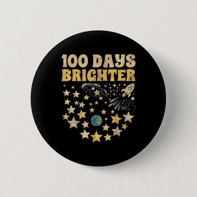 100 Tage Hellerkinder 100. Schulsterne Button (Vorderseite)