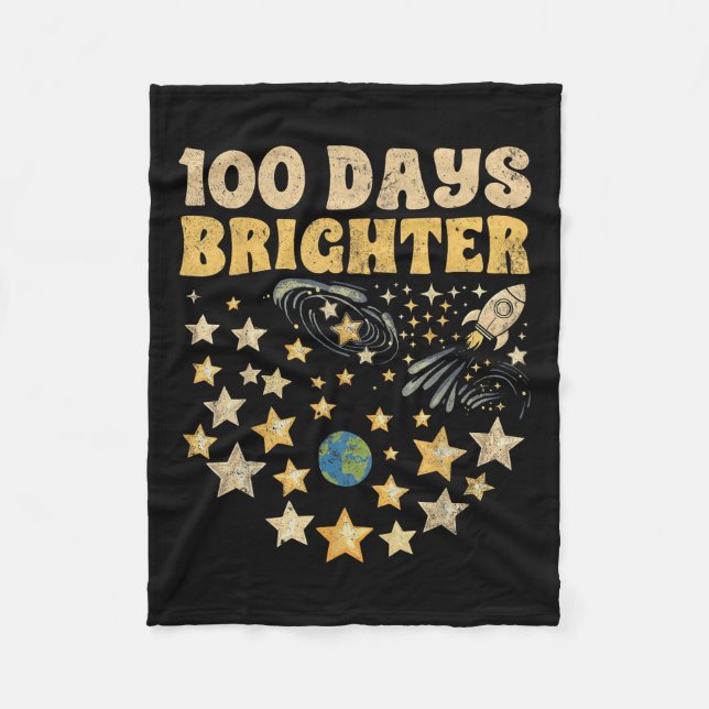 100 Tage Hellerkinder 100. Schulsterne Fleecedecke (Vorderseite)