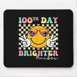 100 Tage Helliges Lächeln Gesicht 100. Schultag Mousepad