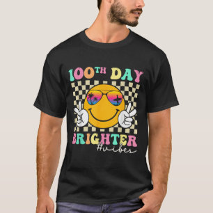 100 Tage Helliges Lächeln Gesicht 100. Schultag T-Shirt