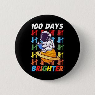 100 Tage Helligraumastronaut 100. Tag Button