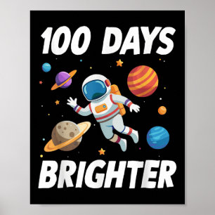 100 Tage Helligraumastronaut 100. Tag Poster