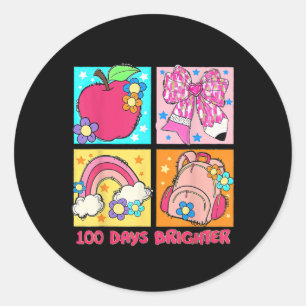 100 Tage Hellrocoquette 100 Tage Scho Runder Aufkleber