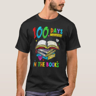 100 Tage im Buch Buchlesen Lehrer Schüler T-Shirt
