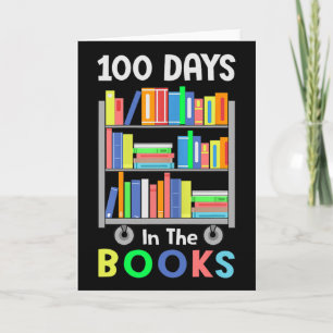 100 Tage im Buch Lesebibliothekar Lehrer St Karte