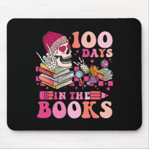 100 Tage im Buch Leselhrer Skelett Bewertung Mousepad