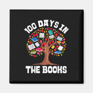 100 Tage in Büchern, die Lehrerin lesen 100 Tage Magnet