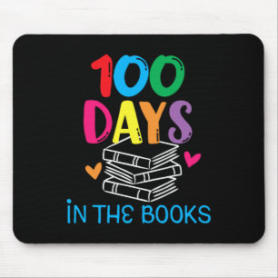 100 Tage in den Büchern - Buchliebhaber Englisch l Mousepad