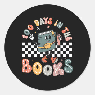 100 Tage in den Büchern, die den Lehrer lesen, 100 Runder Aufkleber