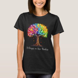 100 Tage in den Büchern Lesender Lehrer 100. Tag T-Shirt