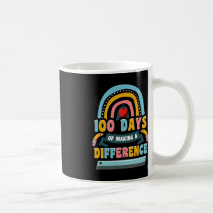 100 Tage, in denen sich die Kinder von Regenbogen Kaffeetasse