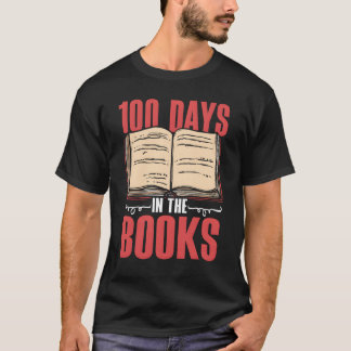 100 Tage Inhe Bücher Student 100 Tage Schule Famil T-Shirt