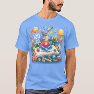100 Tage intelligenter 100. Schultag Astronauten-S T-Shirt
