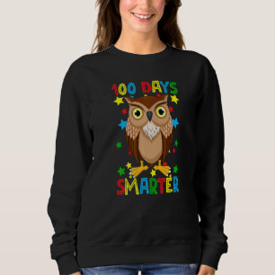 100 Tage intelligenter 100. Schultag Süße Eule Kin Sweatshirt