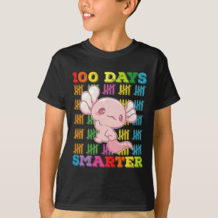 100 Tage intelligenter Axolotl 100. Schultag T-Shirt