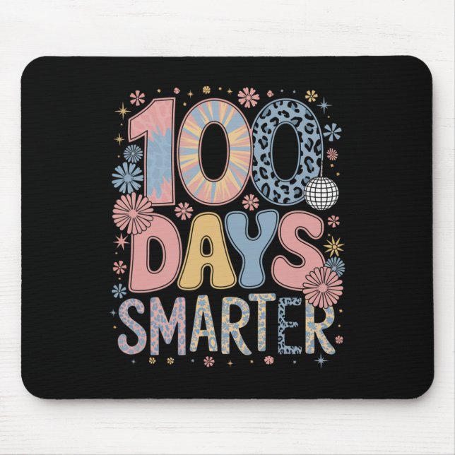 100 Tage intelligenter Frohes 100. Schultag Kinder Mousepad (Vorne)