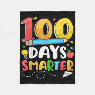 100 Tage intelligenter glücklicher 100. Schullehre Fleecedecke