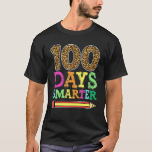 100 Tage intelligenter Leopard-Schule , Kind Junge T-Shirt