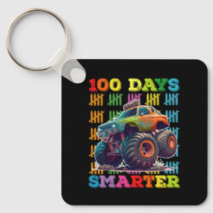 100 Tage intelligenter Monstertruck 100. Schultag Schlüsselanhänger