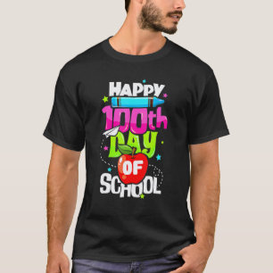 100 Tage intelligenter Regenbogen 100. Schultag un T-Shirt