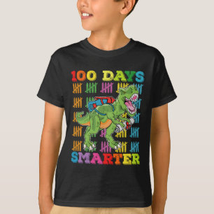 100 Tage intelligenter T-Rex Dinosaurier 100. Tag T-Shirt