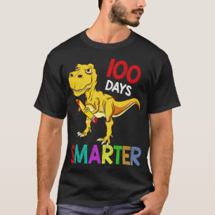 100 Tage intelligenter TRex-Lehrer und Geschenk fü T-Shirt