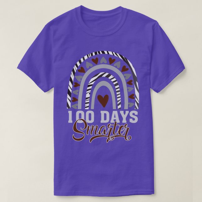 100 Tage intelligenter Zebra 3 T-Shirt (Design vorne)