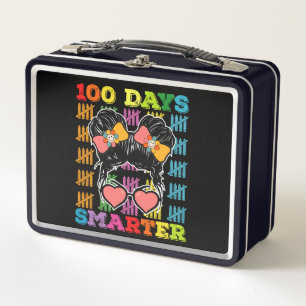 100 Tage intelligenterer unordentlicher Dutt 100. Metall Brotdose