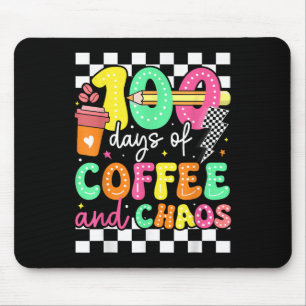 100 Tage Kaffee & Amp; Chaoslehrer Retro 10 Mousepad
