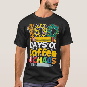 100 Tage Kaffee & Chaos 100 Tage Schulkostüm T-Shirt