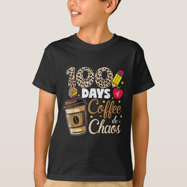 100 Tage Kaffee Chaos Shirt 100. Tag (Vorderseite)