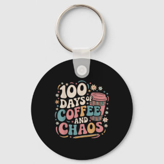 100 Tage Kaffee Chaos Shirt 100. Tag Schlüsselanhänger