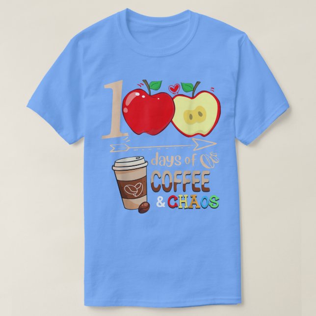 100 Tage Kaffee & Chaos T-Shirt (Design vorne)