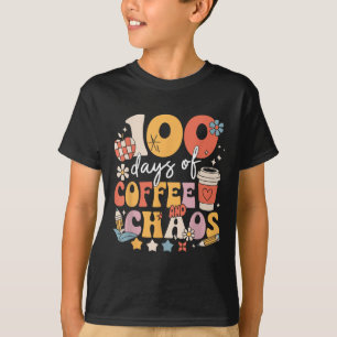 100 Tage Kaffee und Chaos 100. Schultag T-Shirt