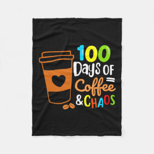 100 Tage Kaffee und Chaos glücklich 100 Tage Schuh Fleecedecke