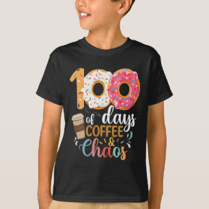 100 Tage Kaffee und Chaos Lehrer 100 Tage Sch T-Shirt