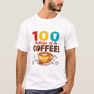100 Tage Kaffeetest wiederholen 100 Tage Schuh T-Shirt