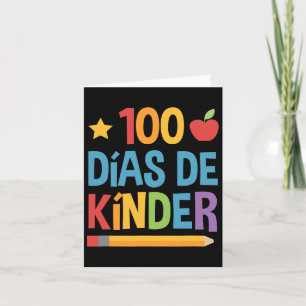 100 Tage Kinder - Spanisch Karte