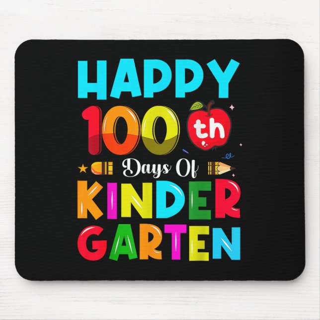 100 Tage Kindergarten 100. Schultag Mousepad (Vorne)