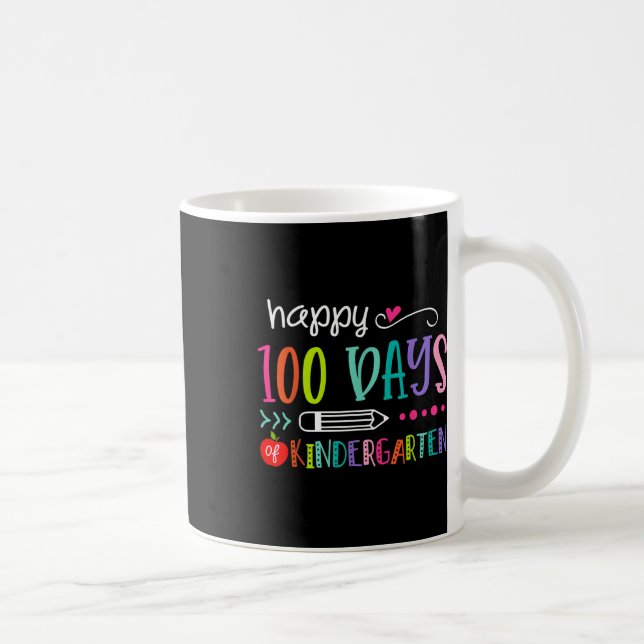 100 Tage Kindergarten 100 Tage Schule Kaffeetasse (Rechts)
