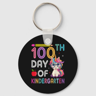 100 Tage Kindergarten Einhorn 100 Tage Schlüsselanhänger