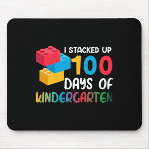 100 Tage Kindergarten-Gebäude-Block Mousepad
