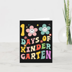 100 Tage Kindergarten Groovy 100. Tagesschule T Karte