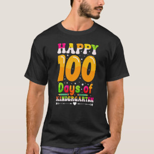 100 Tage Kindergarten Kinder Lehrer Jungen Mädchen T-Shirt