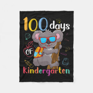 100 Tage Kindergarten Koala 100 Tage Schule Ki Fleecedecke